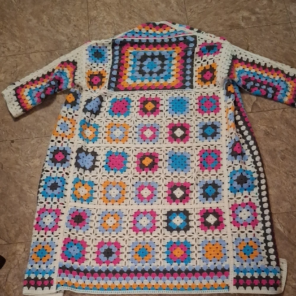 POL Multicolor Crochet Cardigan - Picture 5 of 5
